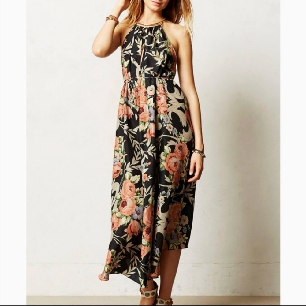 Zimmermann silk Floral Halter Midi Dress